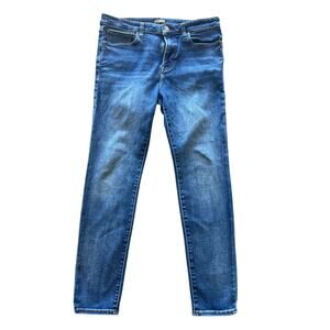 Express Women's Jeans 33x32 Skinny Fit Blue Denim Stretch Slim Pants